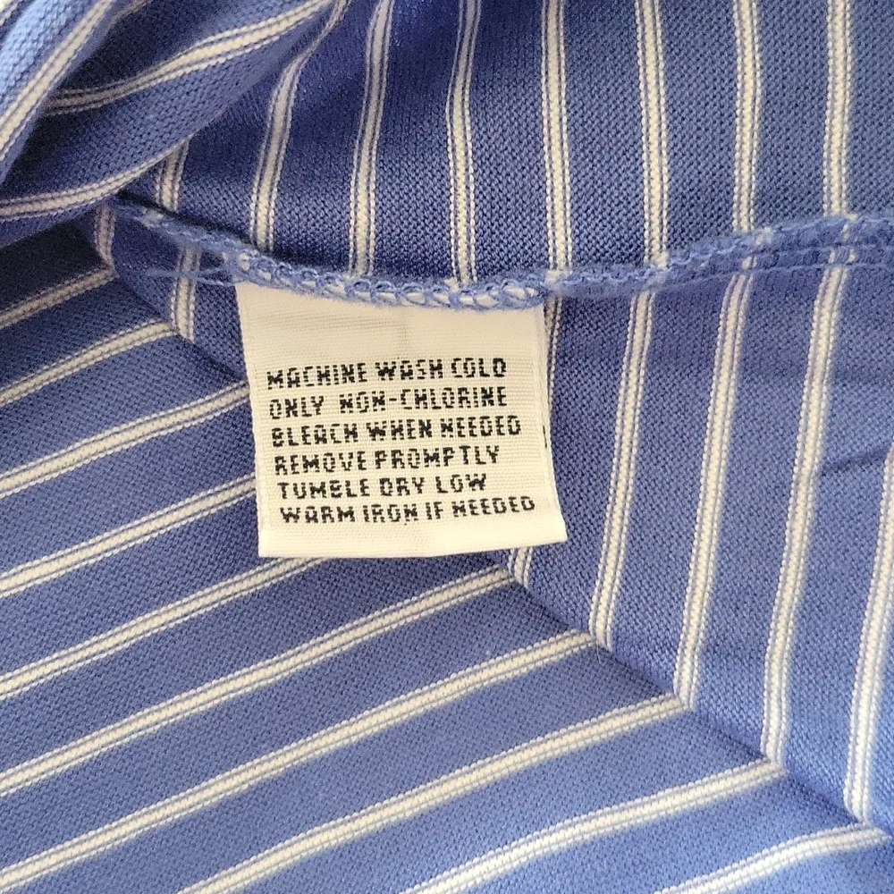 Men's Ralph Lauren Polo Golf Polo Blue White Large - Picture 4 of 6